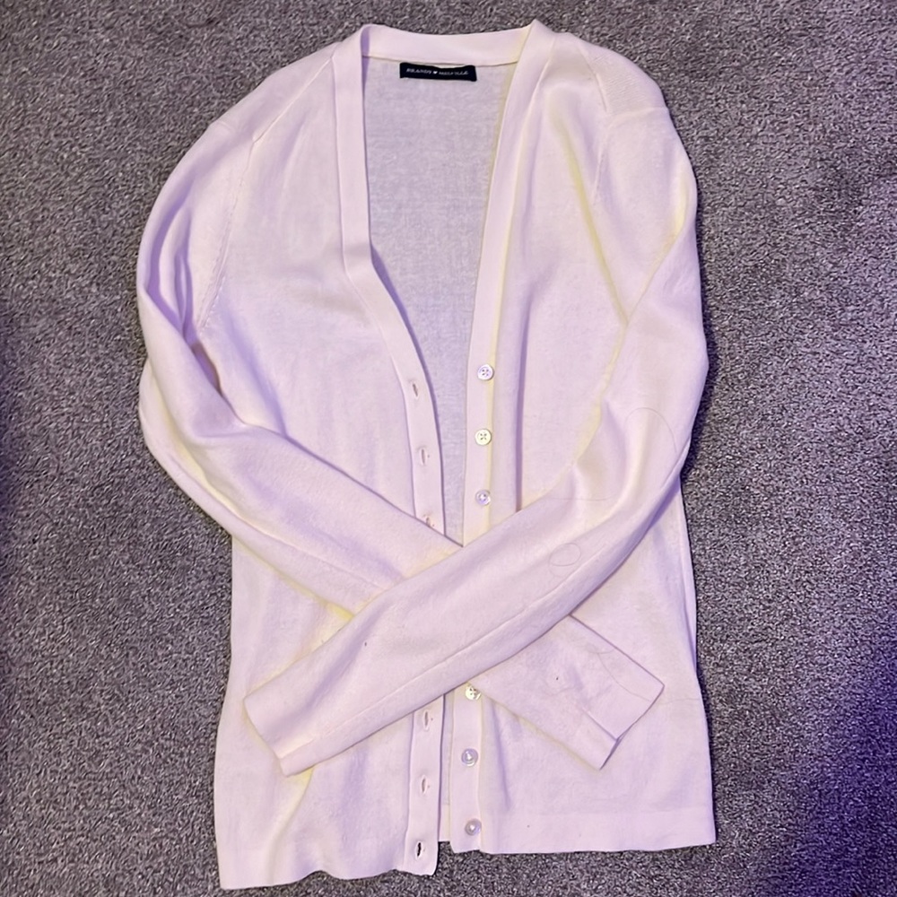 brandy melville cream women’s 1sz non crop cardigan